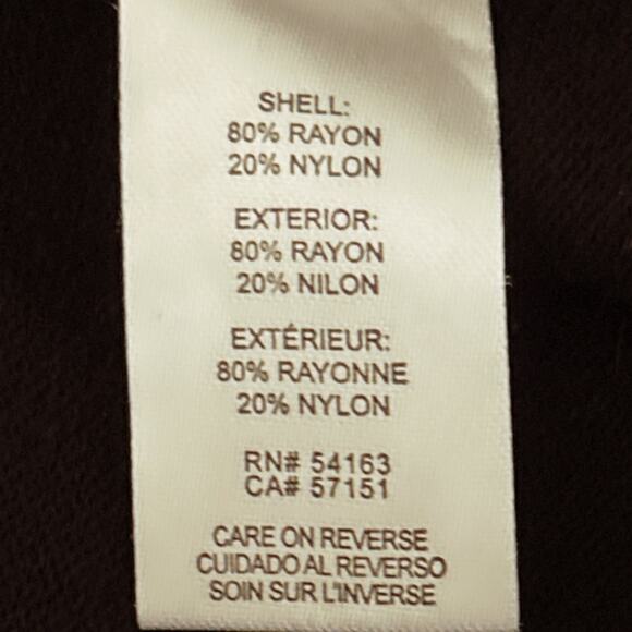 Calvin Klein Sweater Heather Gray & Black Size Medium Cowl Neck Asymmetrical - Picture 5 of 6